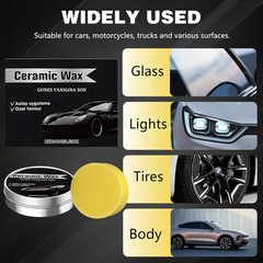 Titanium Ceramic Wax Cream for Cars,Advanced Car Coating & Polishing Wax,Strong