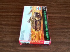 ESCI Ertl 1/72 Italian 75mm Fiat-Ansaldo 75/18 Tank New in Box #8031