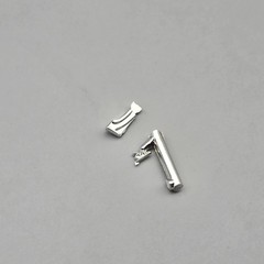 AMT 1/25 1936 Ford Coupe Parts Kitbash Chrome V8 Hood Emblem 2 Piece