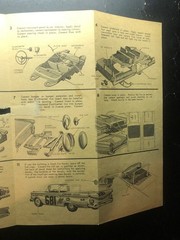 VINTAGE AMT 1959 Ford Galaxie 3in1 Model Kit #139 Original INSTRUCTIONS ONLY