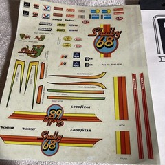 1/25 AMT ’68 Shelby GT-500 Decals & Instructions-See Photos