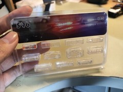 1/64 model police car working light transparent ceiling light Modifying vehicle