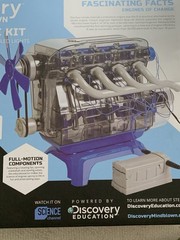 Discovery Mindblown Model Engine Kit with Moving Motor Parts and Led Lights