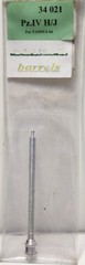 eduard barrels 34 021 WWII German Tank Gun 1/35 Tamiya Kit Pz. Kpfw IV Ausf H/J