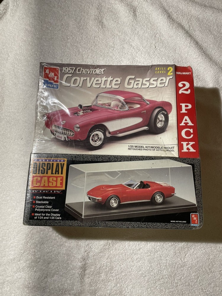 AMT 1957 Chevrolet Corvette Gasser 1/25 Scale Plastic Model Kit Sealed w/case(T2