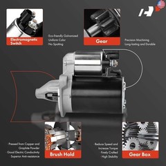 A-Premium Starter Motor Compatible with Kia Soul 2010-2012, Rio 2012 &