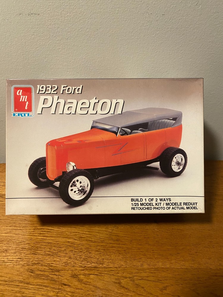 AMT ERTL 1932 Ford Phaeton 1:25 Skill-2 open box Build 1 of 2 Ways 1989 #6899