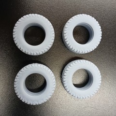 3D Resin All Terrain M/T Baja Style Off-Road Tire Set 1/24 1/25