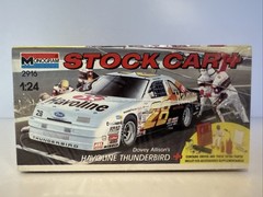 Vintage NIB Monogram Davey Allison 28 Black White Havoline Thunderbird Mode
