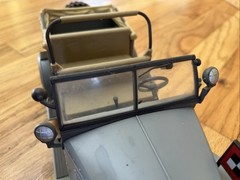 WW#2 GERMAN COMMAND CAR HORCH Kfz.15 Plastic Toy, LENGTH 9.5″ INCHES Collectible