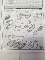 1958 Edsel Pacer DASH BOARD / INSTRUMENT CLUSTER from AMT 1:25 Model Kit 58