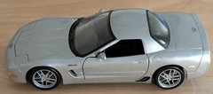 TWO(2) MAISTO SPECIAL EDITION CORVETTE Z06, SCALE 1:24, COLOR SILVER – SEE RMKS