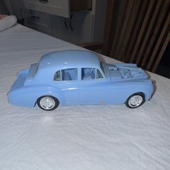 Hubley Rolls-Royce Car Unassembled Plastic Model Kit, Blue, Authentic Scale