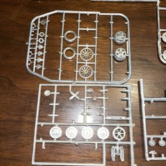 Vintage Plastic Model Chrome Parts And Pieces (Lot Jy487)