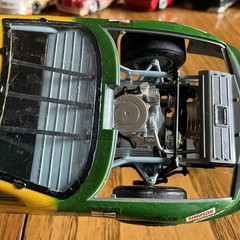 Built Model Car, 1990 Monogram Stock Car STARTED, INCOMPLETE, MODIFIED For Parts