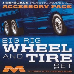 Moebius Big Rig wheel and tire set for model kit 1010