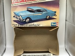 1974 Revell Snap Together 57 Ford Fairlane H-1103 Box Instructions And Body