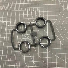 High-Quality DIY Tamiya 4WD CN Super Hard Tire Clear Engraved Mid-Bore Maroon