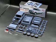 1/25 1987 Ford F-350 Crew Cab Truck Resin Model Kit with Engine, Tires & Clears