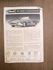 REVELL 63 FORD Thunderbird 1:32 SCALE and Monogram 56′ T-Bird
