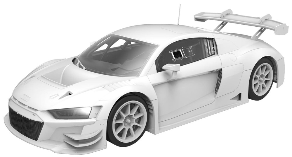 GSI Creos Mont Model 1/24 R8 LMS GT3 EVO II B-Quik Absolute Racing Plastic Model