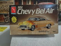 Vintage 1/25 Scale amt 1951 Chevy Bel-Air Model #6607 Open Box, Complete