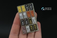 Quinta Studio 1/24 1/25 Metal License Plates TX NM OK AZ NM 1950’s USA Photoetch