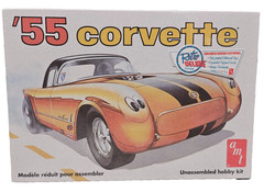 AMT 1955 Corvette 1:25 Model Kit 683 Chevrolet Stock Or Drag Retro Deluxe Sealed
