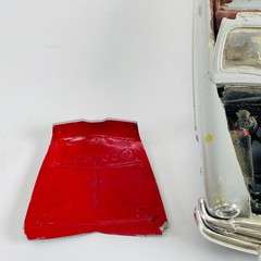 Vintage 1950 Ford Custom Convertible AMT 1/25 Scale Built Plastic Model Kit Gray
