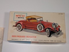 Hubley 1930 Packard Roadster Metal Car Model Partially Assembled FOR PARTS