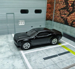 1/64 Diecast Car Model Diorama Dodge Challenger SRT Demon 170 Black Muscle Alloy