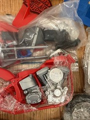 Vintage Model Motorcycle Parts Lot Misc