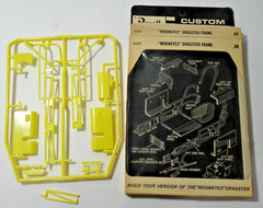 Vintage Revell Custom Car parts # C-1131 Mooneye’s Dragster frame not complete