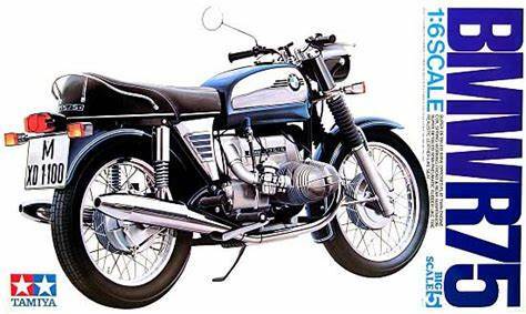 Rare kit Big size Tamiya 1/6 Real model kit BMW R75 / 5 from Japan 2744