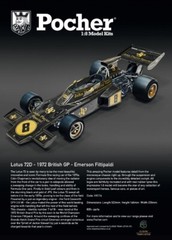 1/8 Pocher #HK114 Lotus 72D 1972 British GP Emerson Fittipaldi