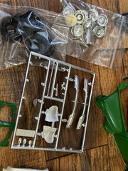 VINTAGE AMT 1941 PLYMOUTH COUPE JUNKYARD MODEL LOT SEE PICS RAT ROD PARTS MOPAR