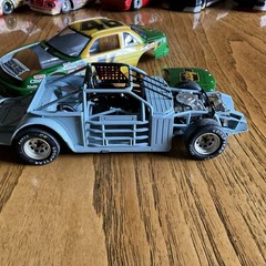 Built Model Car, 1990 Monogram Stock Car STARTED, INCOMPLETE, MODIFIED For Parts
