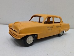 PMC 1954 Plymouth Belvedere Yellow Cab Taxi Dealer Promo Model Toy Car 4 Screw