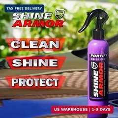SHINE ARMOR Fortify Quick Coat High Performance Ceramic Coating, Car Wax Spray,