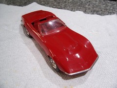 Chevrolet–1968 CORVETTE Convertible Dealer Promo Model Car–Damaged