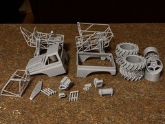 1/25 Resin 3d Printed Mud Truck