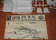 AMT 1970 Buick Wildcat Motor City Stocker 1/25 Kit # X853 Unbuilt w/ Issues 70
