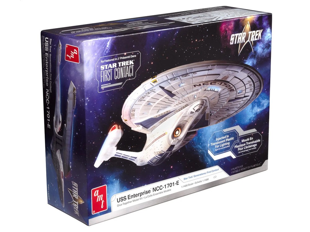 AMT1405M Star Trek U.S.S Enterprise NCC-1701-E (Translucent) 1:1400 Scale Model