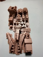 1/25 BBC 454 Supercharged Gasser Motor W/ Muncie 4 Sped 3d Printed