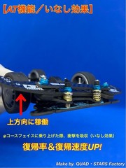 [For Mini 4WD/MS] 2-axis AT pivot bumper 2021 carbon