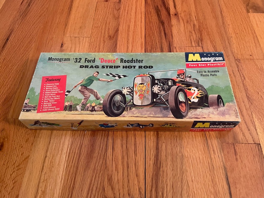 Vintage Monogram ‘32 FORD Deuce Drag Strip Hot Rod Box