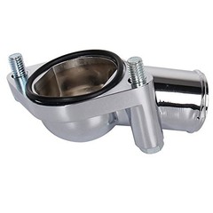 Chrome Water Neck Thermostat Housing Fit For Chevy V8 5.7L 350 454 21 Degree