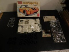 AMT 1:25 #T287 55 Corvette Build Stock or Drag OBN