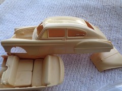 RESIN Kit 1949 Olds Two Door Fastback Unbuilt 1/25 Scale