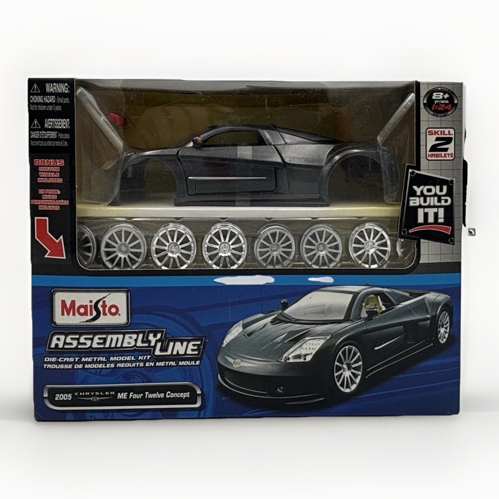 Maisto 1/24 Die-cast Model Kit Assembly Line Chrysler ME Four Twelve Concept Car